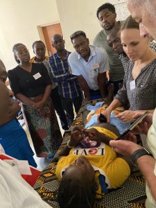 Fiona beim Ultraschalltraining in Kleingruppen